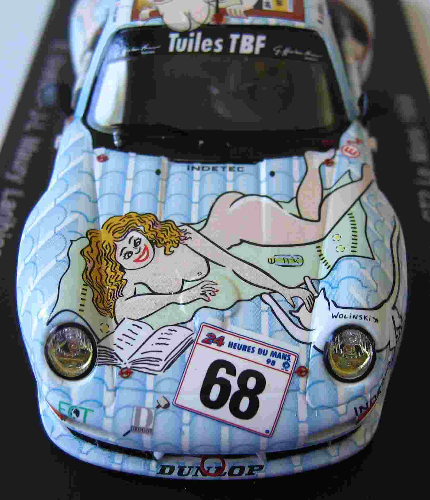 Bonnet of Naked Ladies Porsche