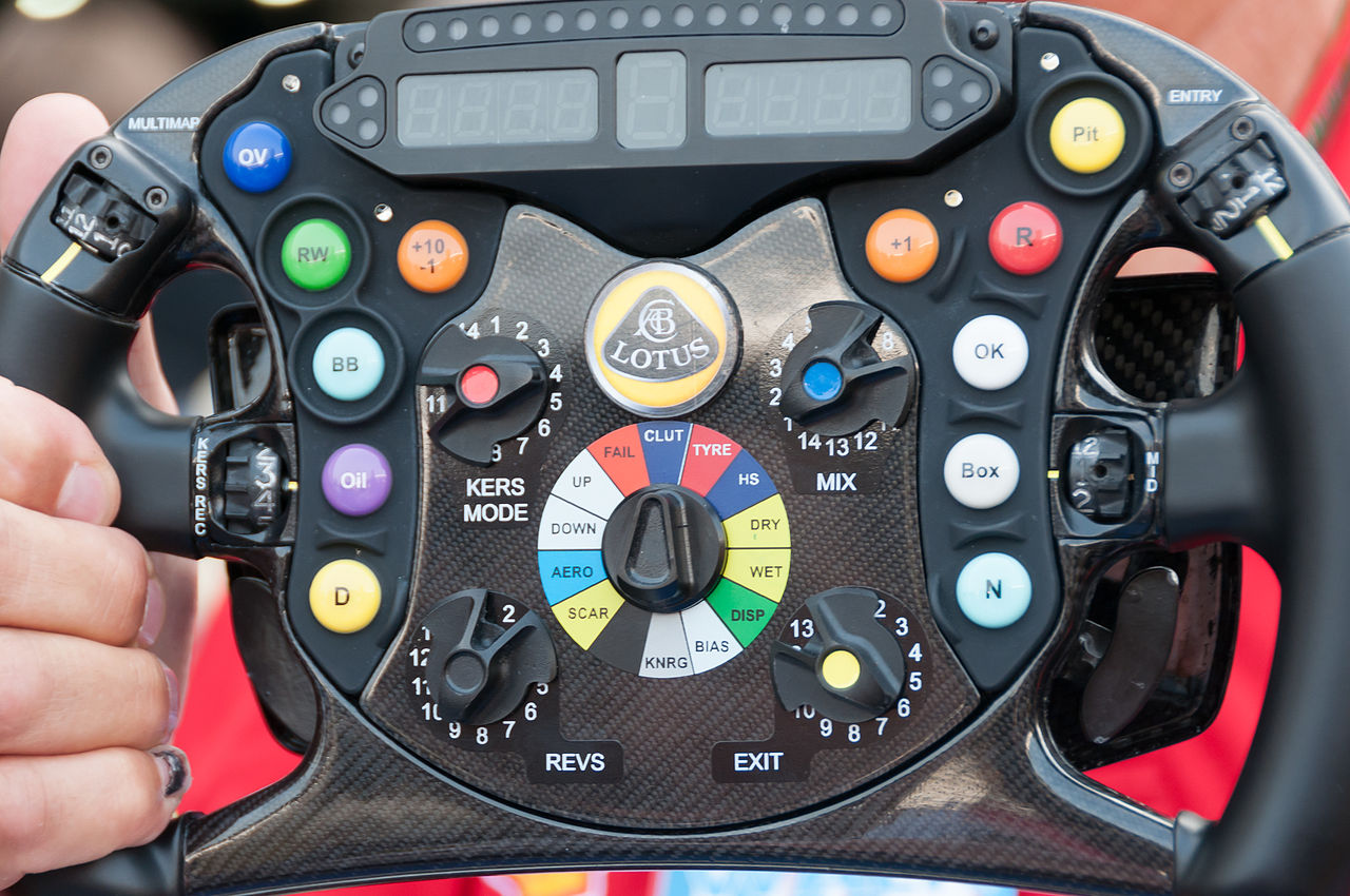 Lotus F1 steering wheel 2012