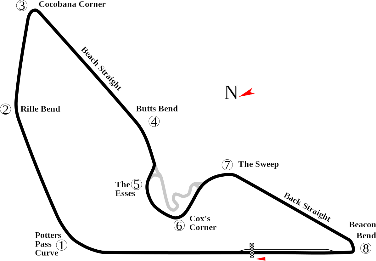 1959 East London circuit layout