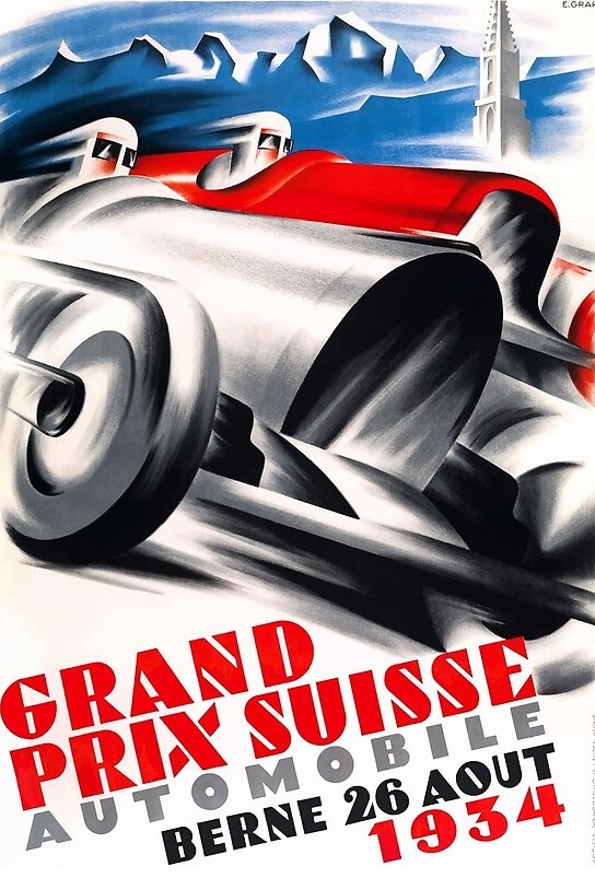 1934 Swiss GP poster