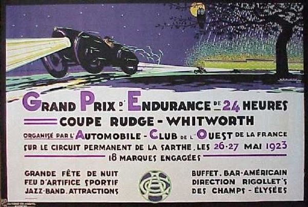 Le Mans 1923 Programme cover