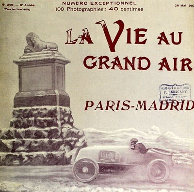 Race program Paris-Madrid 1903