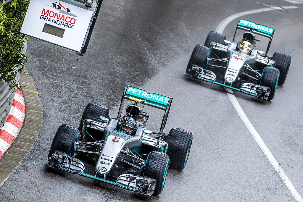 Mercedes W07 Hybrid at 2016 Monaco GP