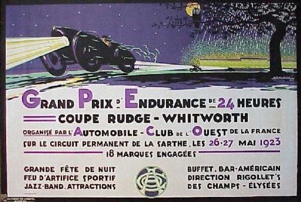 Le Mans 1923 Programme cover