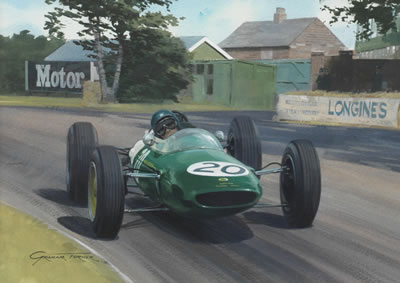 Graham Turner - Jim Clark's Lotus 25 at 1962 British GP